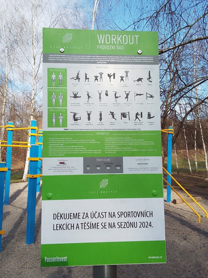 Workout v parku Nové Roztyly Fitpark Outdoor Fitness foto 2